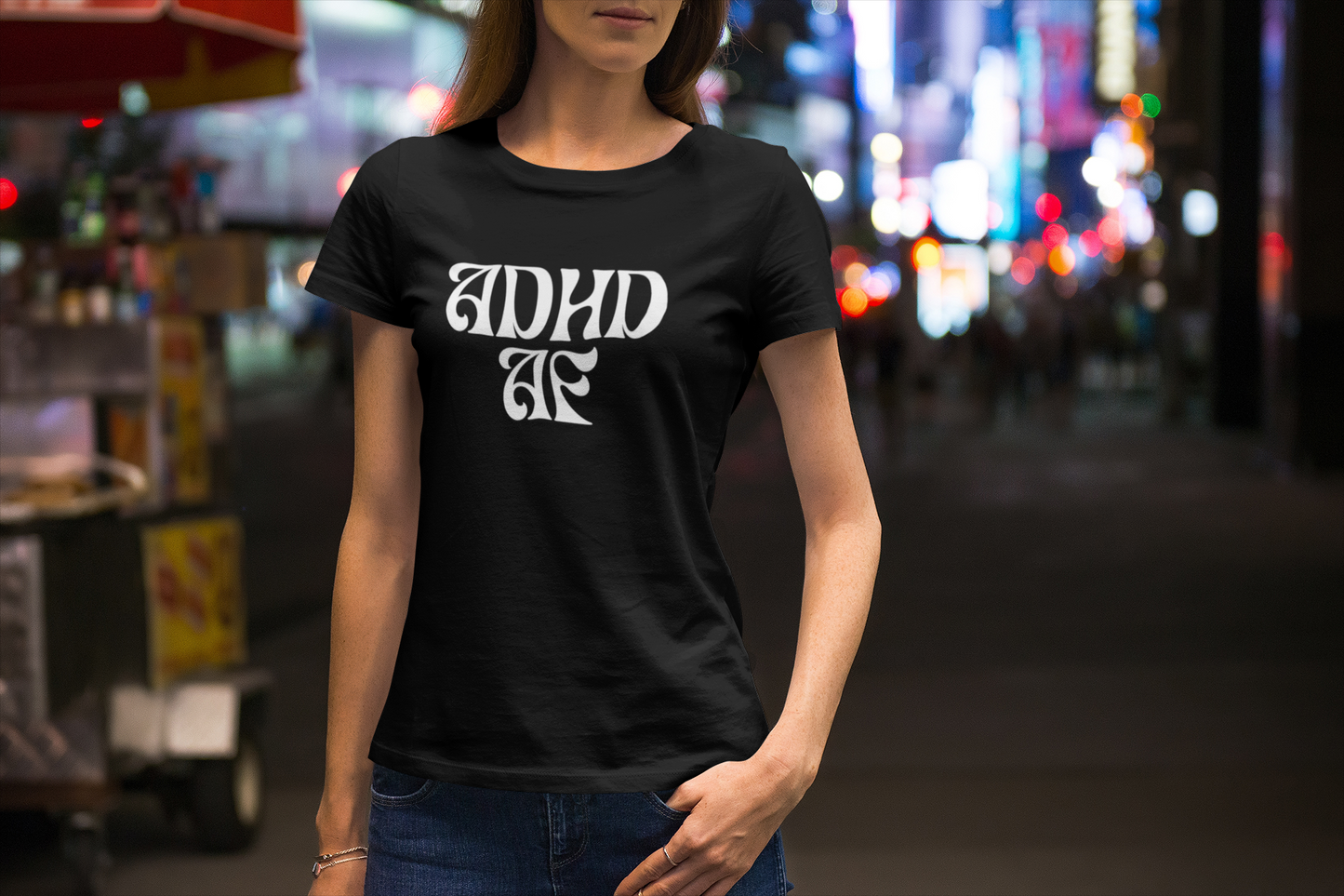 ADHD AF adult t-shirt in the name of ADHD awareness