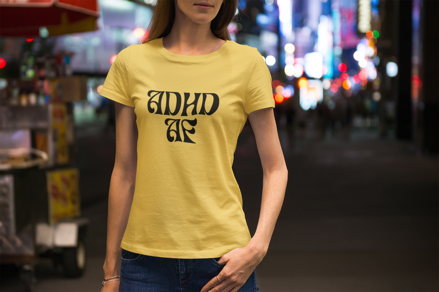 ADHD AF adult t-shirt in the name of ADHD awareness