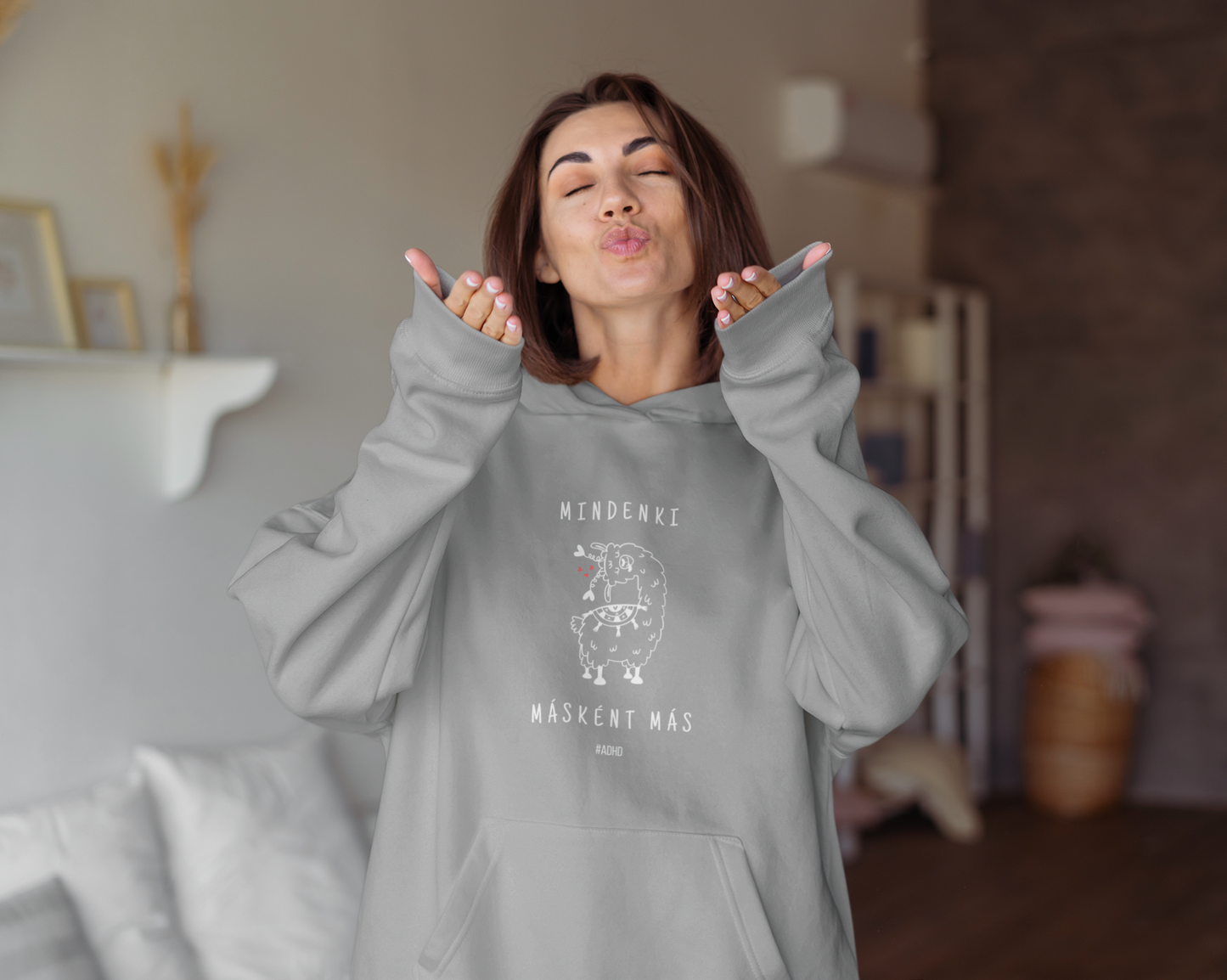 Everyone is different LÁMÁS Adult Hoodie in the spirit of thinking differently